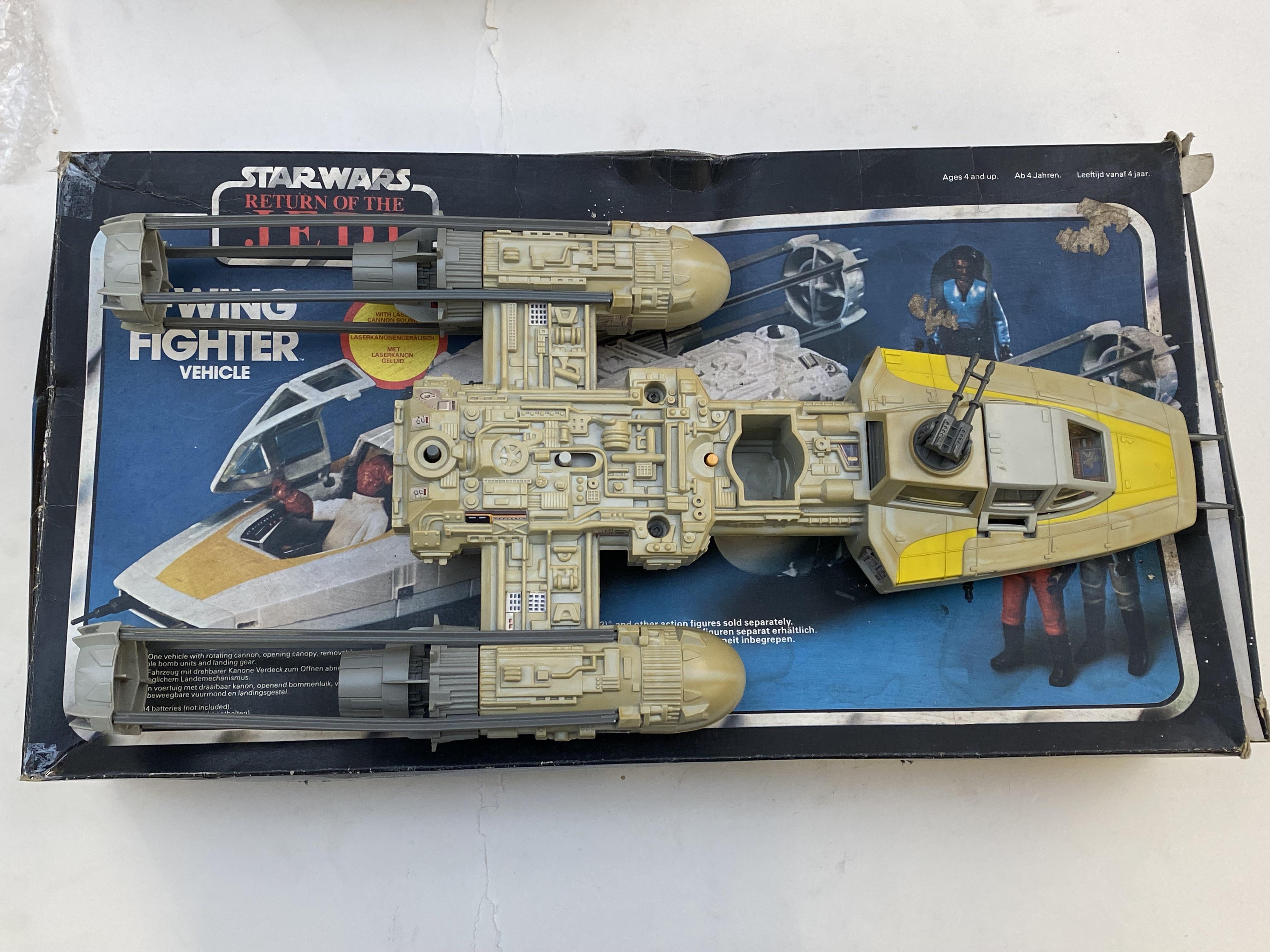 Star Wars return of the Jedi Y-Wing figure vehicle