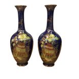 Pair of Carlton ware vases