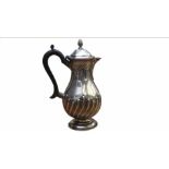 Silver coffee pot - Full London hallmarks(rubbed)