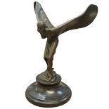 Bronze art deco flying lady signed