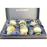 Moorcroft 6 farm yard egg cups boxed