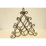 Cast iron wine rack