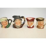 4x Doulton toby jugs