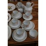 Mid Winter stone ware tea set