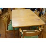 G-Plan Gnome blonde retro extending table & chairs