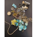 Collection of vintage costume jewellery