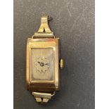 Early 20th century John Barrell 9ct gold cased wri