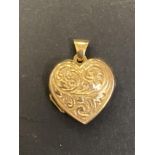 9ct Gold heart locket