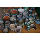 Large collection Tintagel pottery