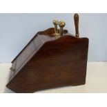 Victorian wooden coal box