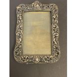 Victorian silver photo frame