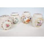 4x Sadler lidded jars