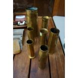 Collection of WWII shell cases