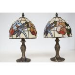 Pair of Tiffany style lamps