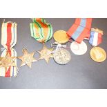 Group of WWII medals - France/Germany star, Africa