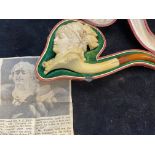 Carved pipe with paper cutting (was shown on antiq
