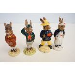 4x Royal Doulton bunnykins figures