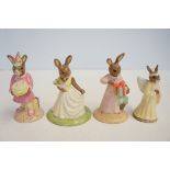 4x Royal Doulton bunnykins figures