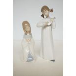 2 Lladro figures of young girls