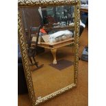 Large framed bevelled mirror