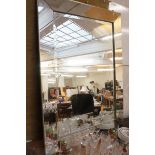 Large modern bevelled mirror