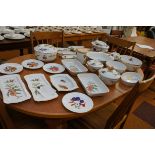 Large collection of Royal Worcester Evesham