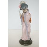 Lladro 4990 figure of geisha girl