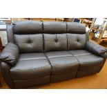 Harveys 3 seater settee double recliner - very goo