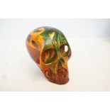 Resin amber style skull