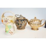 Arthur Wood flower basket, Sadler teapot & others