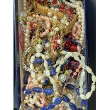 Box of costume jewellery