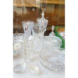 Collection of crystal ware to include lenox crysta