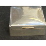 Silver table cigarette box