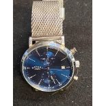 Rotary wristwatch with date app at 3 o clock