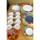 Vibrato Oneida tabletrends modern cup saucers, pla