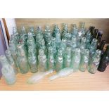 Large collection of cod bottles, majority with mar