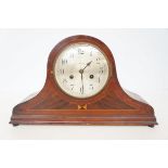 Edwardian inlaid mantle clock