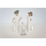 2 Nao figures & 1 Lladro goose