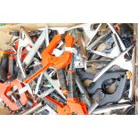 Box of market stall clamps