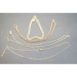 4x 9ct Gold chains Weight 21.5g