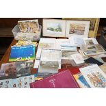 Large collection of postcards & other ephemera