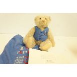 Steiff teddy bear with coa & bag