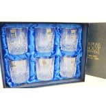 Set of 6 Royal Scott whiskey glasses