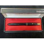 Boxed Parker 14ct gold nib fountain pen