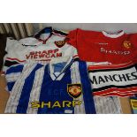 3x Vintage Manchester united shirts to include a s