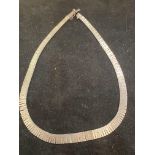 Silver cleopatra necklace