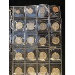 15x Collectable 2 pound coins, 1x 50p coin & other