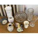 Collection of glass ware & ceramics to include a c