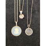 3 Wedgwood necklaces