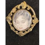 Pinchbeck double sided brooch